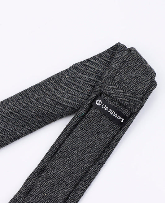 Cravate Gris n°10 Homme en Laine | Norbert - Unipap's
