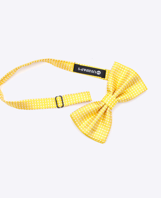 Noeud Papillon Jaune n°1 à Pois Homme en Polyester | Louis - Unipap's