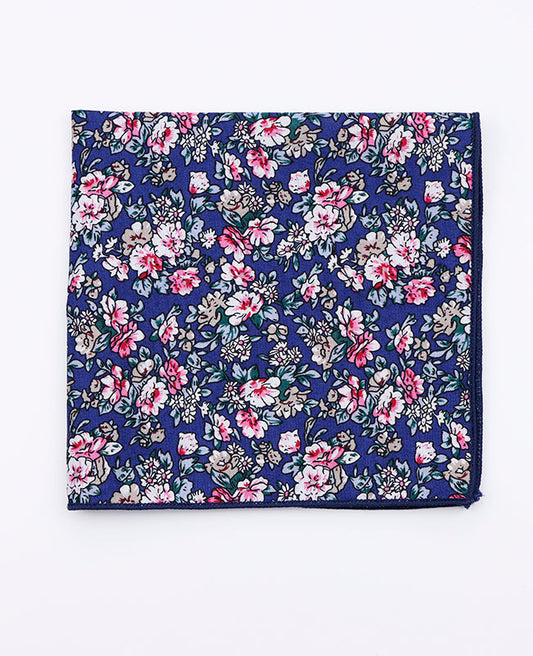 Pochette de Costume Liberty Bleu n°10 en Coton | Gaspard - Unipap's