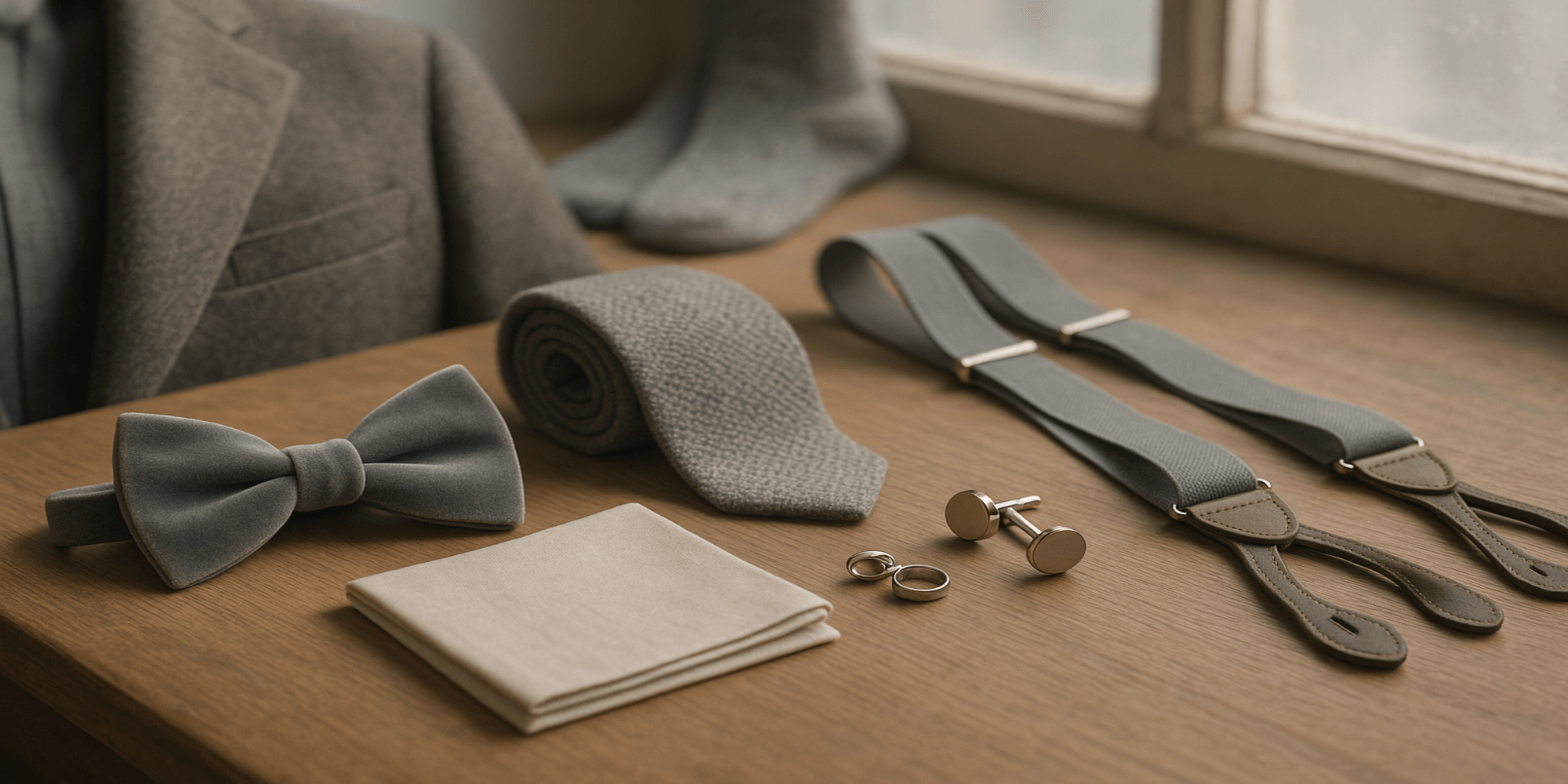 Pourquoi les accessoires de costume gris sont-ils un choix élégant pour l’hiver ? Image