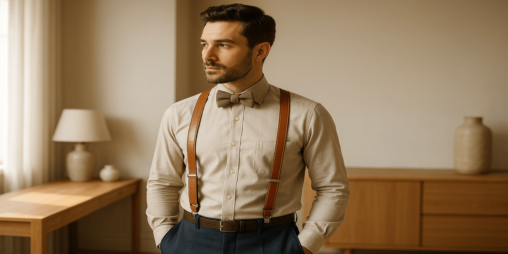 Pourquoi les bretelles homme sont-elles redevenues un symbole d’élégance moderne ? Image