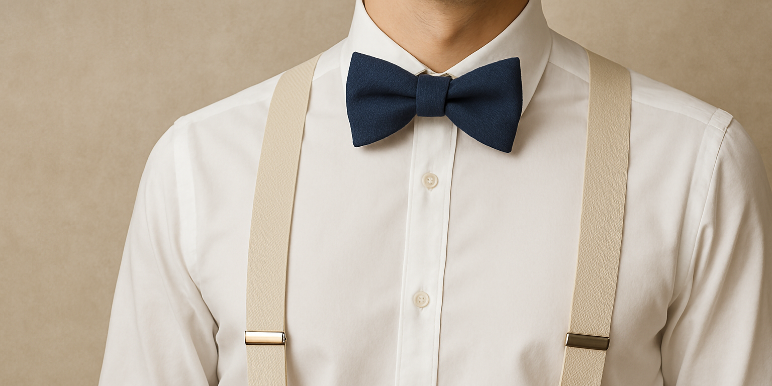 Comment assortir nœud papillon et bretelles pour un look homme élégant Image