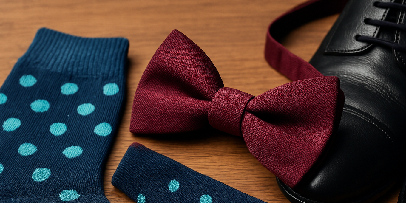 Comment assortir chaussettes et nœud papillon pour un look homme élégant Image