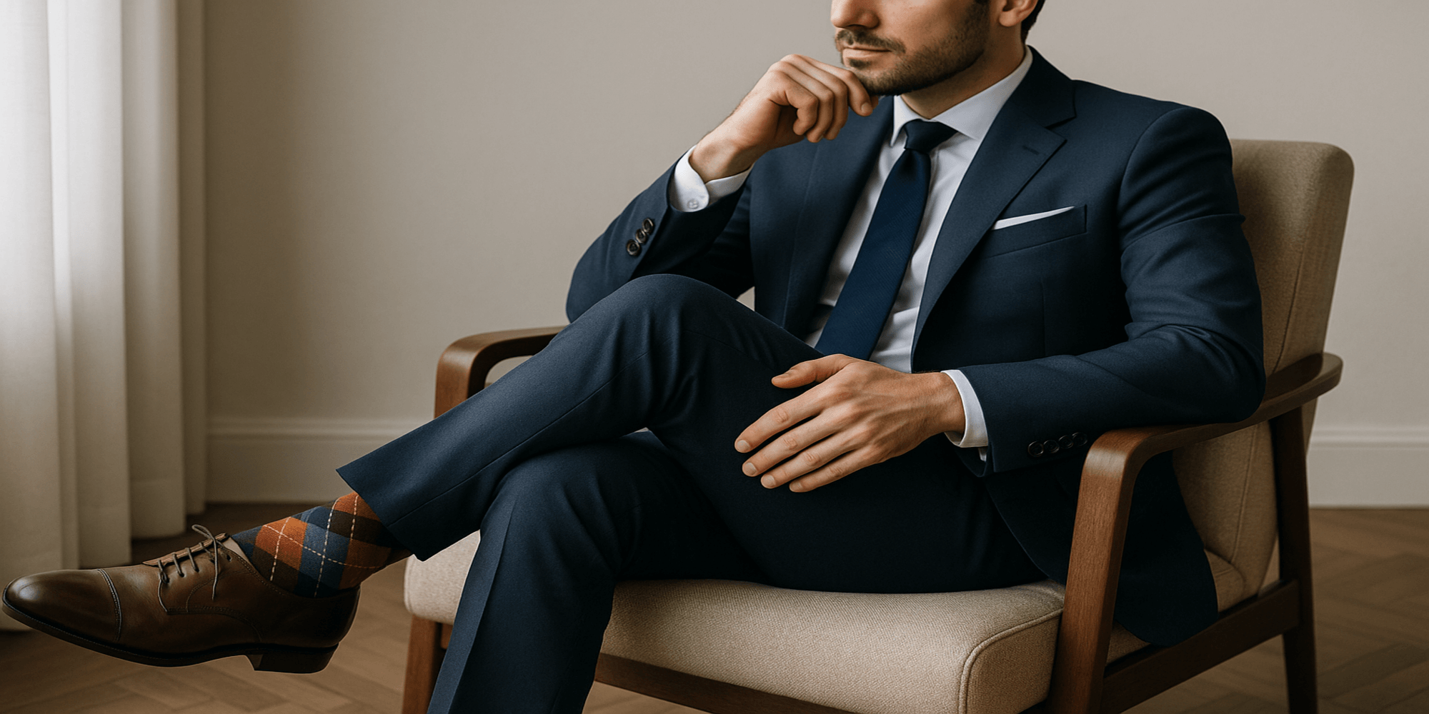 Comment choisir des chaussettes fantaisie pour un costume élégant ? Image