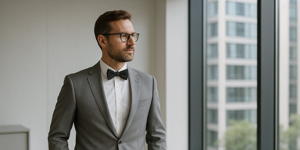 Comment porter le nœud papillon au bureau pour un look homme élégant Image