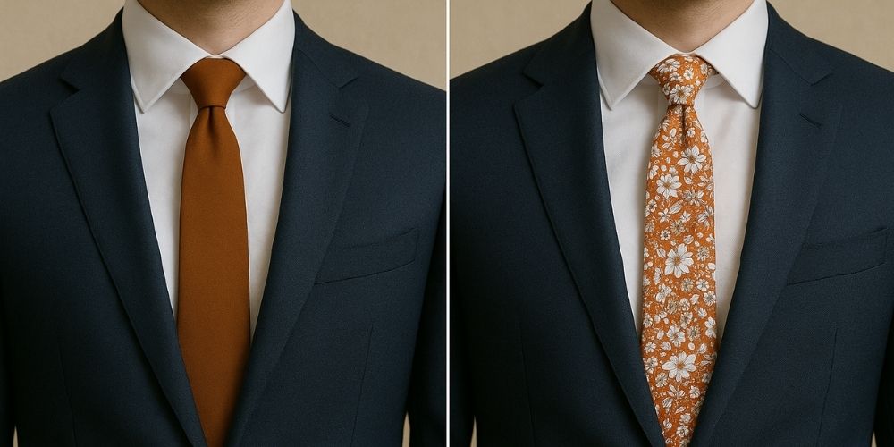 Cravate unie ou à motifs : laquelle choisir pour un look homme élégant ? Image