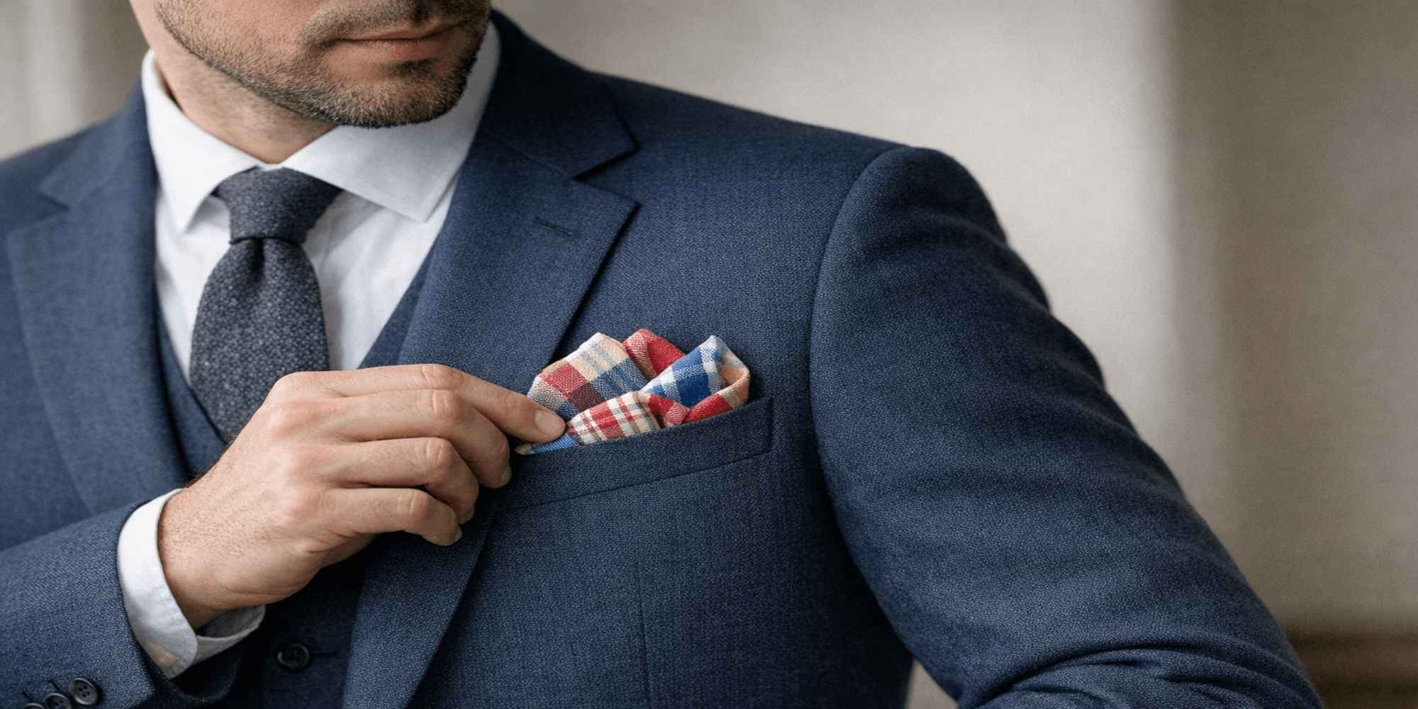 Quelle pochette de costume choisir avec une chemise blanche ? Image