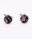 Boutons de Manchette Liberty Rouge en Coton | Charles - Unipap's