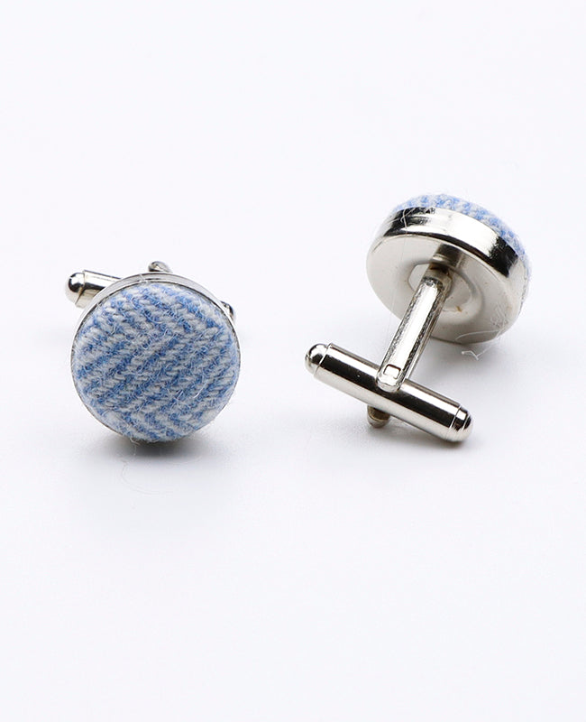Boutons de Manchette Bleu n°1 en Laine | Claude - Unipap's
