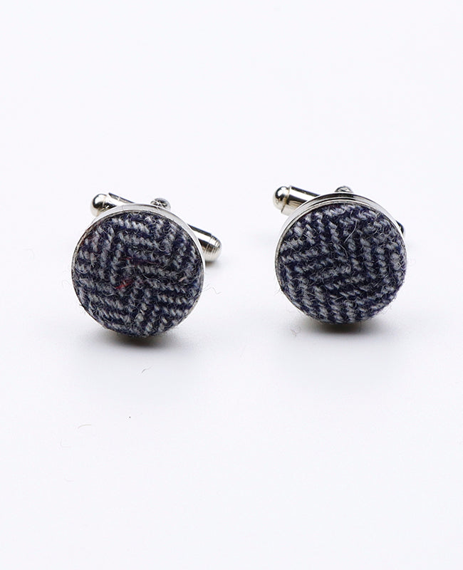 Boutons de Manchette Bleu en Laine | Norbert - Unipap's