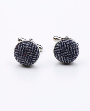 Boutons de Manchette Bleu en Laine | Norbert - Unipap's