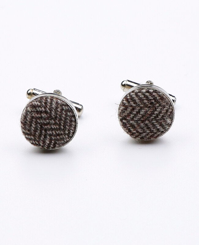 Boutons de Manchette Gris n°3 en Laine | Claude - Unipap's