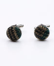 Boutons de Manchette Tartan Gris n°5 en Laine | Norbert - Unipap's