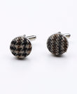 Boutons de Manchette Tartan Gris n°6 en Laine | Norbert - Unipap's