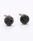 Boutons de Manchette Tartan Gris n°8 en Laine | Norbert - Unipap's