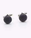 Boutons de Manchette Gris en Lin | Basile - Unipap's