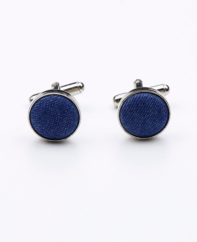 Boutons de Manchette Bleu n°1 en Coton | Edgard - Unipap's