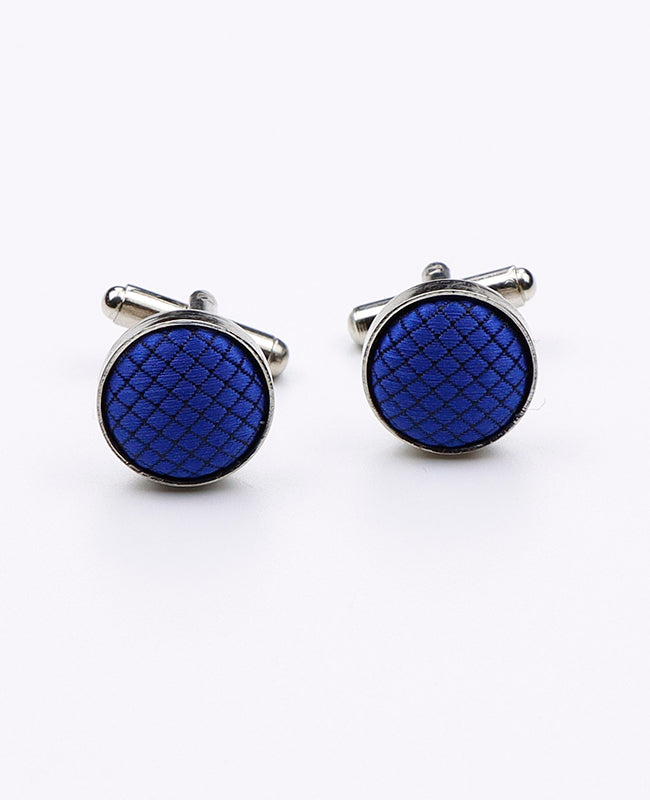 Boutons de Manchette Bleu n°2 en Polyester | Martin - Unipap's