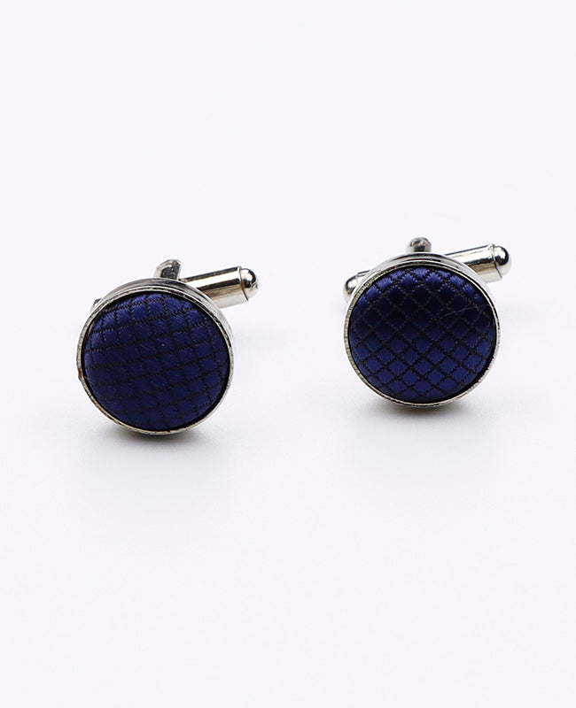 Boutons de Manchette Bleu n°3 en Polyester | Martin - Unipap's
