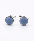 Boutons de Manchette Bleu n°3 en Polyester | Octave - Unipap's