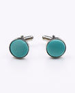 Boutons de Manchette Bleu n°4 en Polyester | Anatole - Unipap's