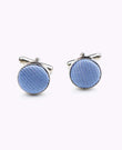 Boutons de Manchette Bleu n°5 en Polyester «Lucien»