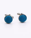Boutons de Manchette Bleu n°5 en Polyester | Martin - Unipap's