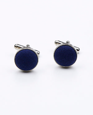 Boutons de Manchette Bleu n°5 en Polyester | Octave - Unipap's