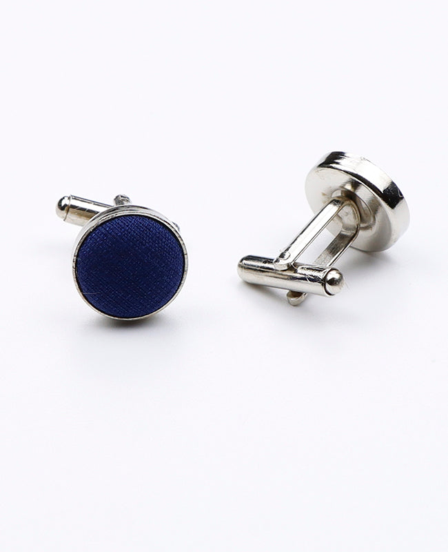 Boutons de Manchette Bleu n°5 en Polyester | Octave - Unipap's