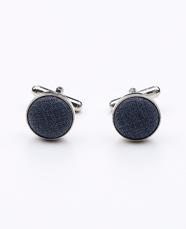 Boutons de Manchette Bleu n°7 en Polyester | Octave - Unipap's
