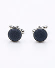 Boutons de Manchette Bleu n°7 en Polyester | Octave - Unipap's