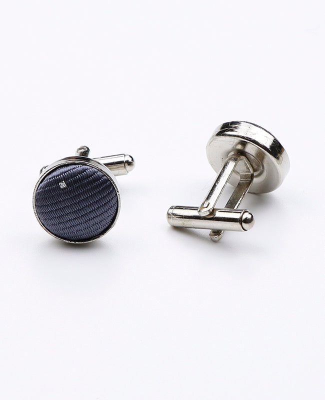 Boutons de Manchette Gris n°1 en Polyester | Georges - Unipap's
