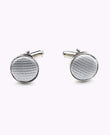 Boutons de Manchette Gris n°1 en Polyester «Lucien»
