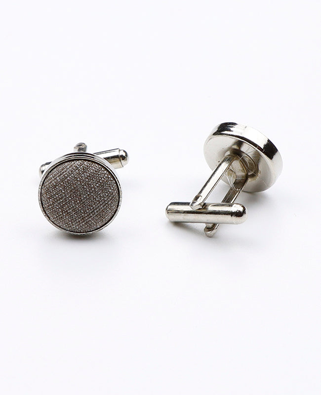 Boutons de Manchette Gris n°1 en Polyester | Octave - Unipap's