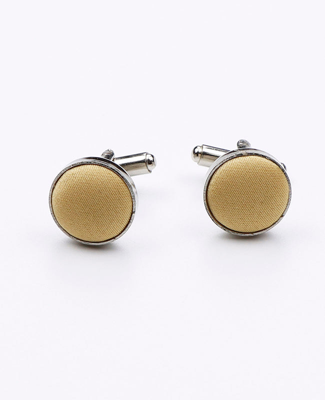 Boutons de Manchette Jaune n°2 en Polyester | Anatole - Unipap's