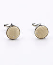 Boutons de Manchette Jaune n°2 en Polyester | Georges - Unipap's