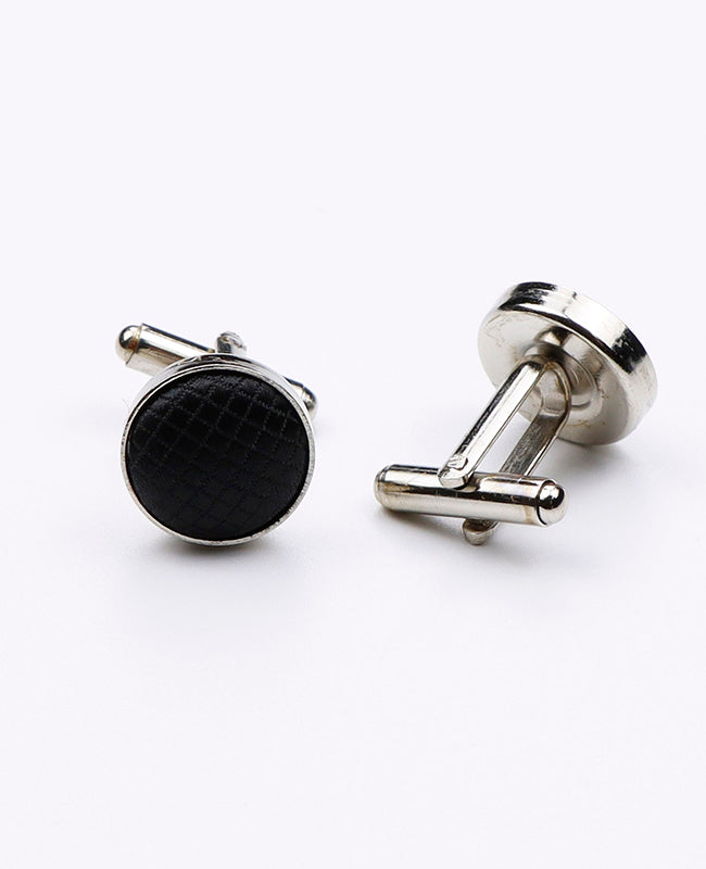 Boutons de Manchette Noir en Polyester | Martin - Unipap's