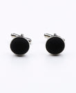 Boutons de Manchette Noir en Polyester | Octave - Unipap's