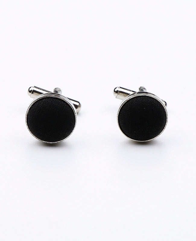 Boutons de Manchette Noir en Polyester | Octave - Unipap's