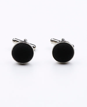 Boutons de Manchette Noir en Polyester | Octave - Unipap's