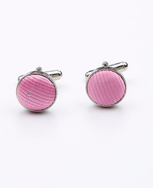 Boutons de Manchette Rose en Polyester | Georges - Unipap's