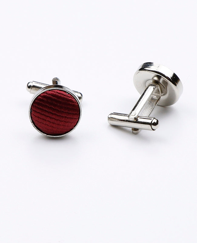 Boutons de Manchette Rouge n°1 en Polyester | Georges - Unipap's