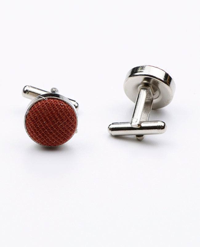 Boutons de Manchette Rouge en Coton | Edgard - Unipap's