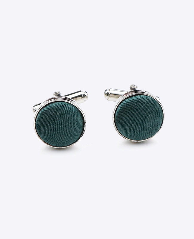 Boutons de Manchette Vert n°1 en Polyester | Jules - Unipap's