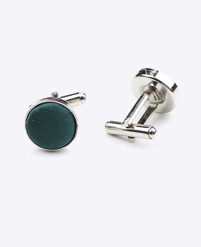 Boutons de Manchette Vert n°1 en Polyester | Jules - Unipap's