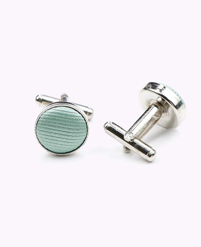 Boutons de Manchette Vert n°1 en Polyester | Lucien - Unipap's