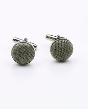 Boutons de Manchette Vert n°2 en Coton | Edgard - Unipap's