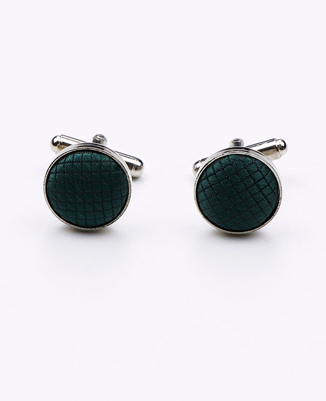 Boutons de Manchette Vert n°2 en Polyester | Martin - Unipap's