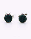 Boutons de Manchette Vert n°2 en Polyester | Martin - Unipap's