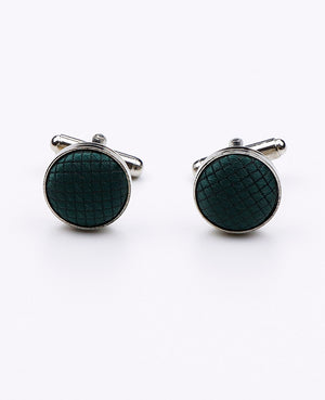 Boutons de Manchette Vert n°2 en Polyester | Martin - Unipap's